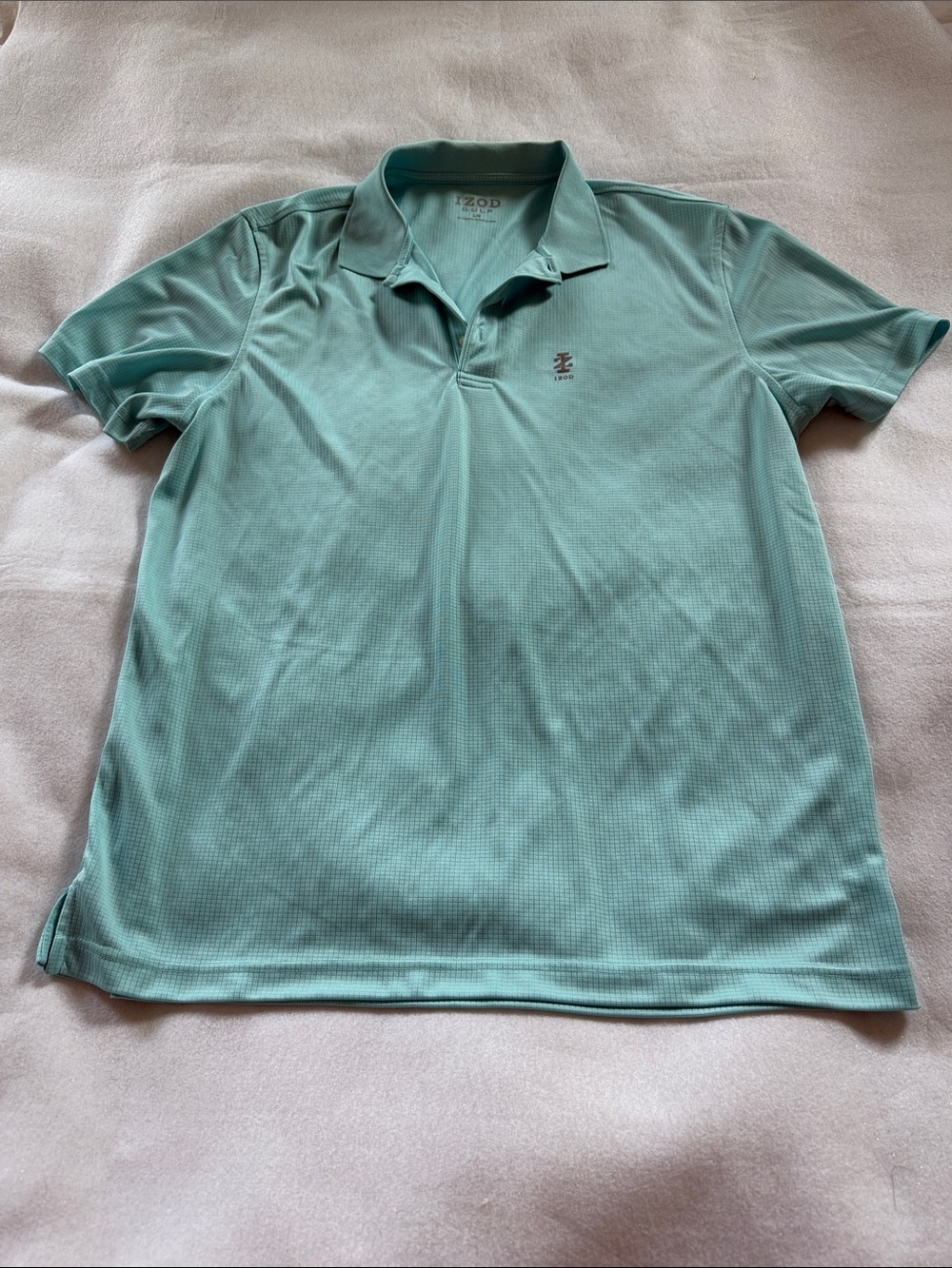 Izod Men's Seafoam Green Golf Short-Sleeve Polo